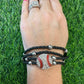 Baseball Leather Bling Bracelet