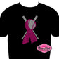 Baseball Bat Cancer Ribbon (Rhinestone Design)