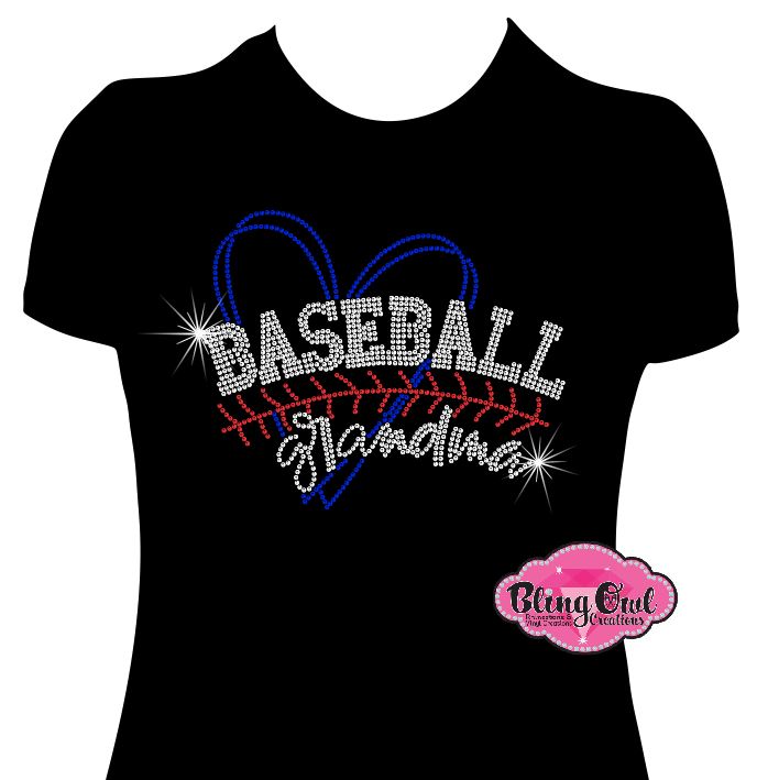 baseball_grandma_stitches shirt gameday tshirt rhinestones sparkle bling
