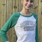 NSU Women's Norfolk State Baseball Crop Raglan T-Shirt