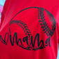 Baseball Mama - Screen Print Unisex Tee (Sample)