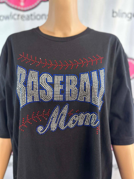 Baseball Mom Stitches Unisex Tshirt (Sample)