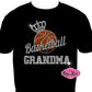 Basketball Grandma Crown  (Rhinestone design)