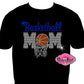 basketball_mom design shirt school spirit wear for sports mom rhinestones sparkle shirt