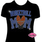 basketball_mom design shirt school spirit wear for sports mom rhinestones sparkle shirt