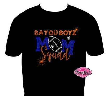 Bayou Boyz Mom Squad Football Unisex Scoop Neck