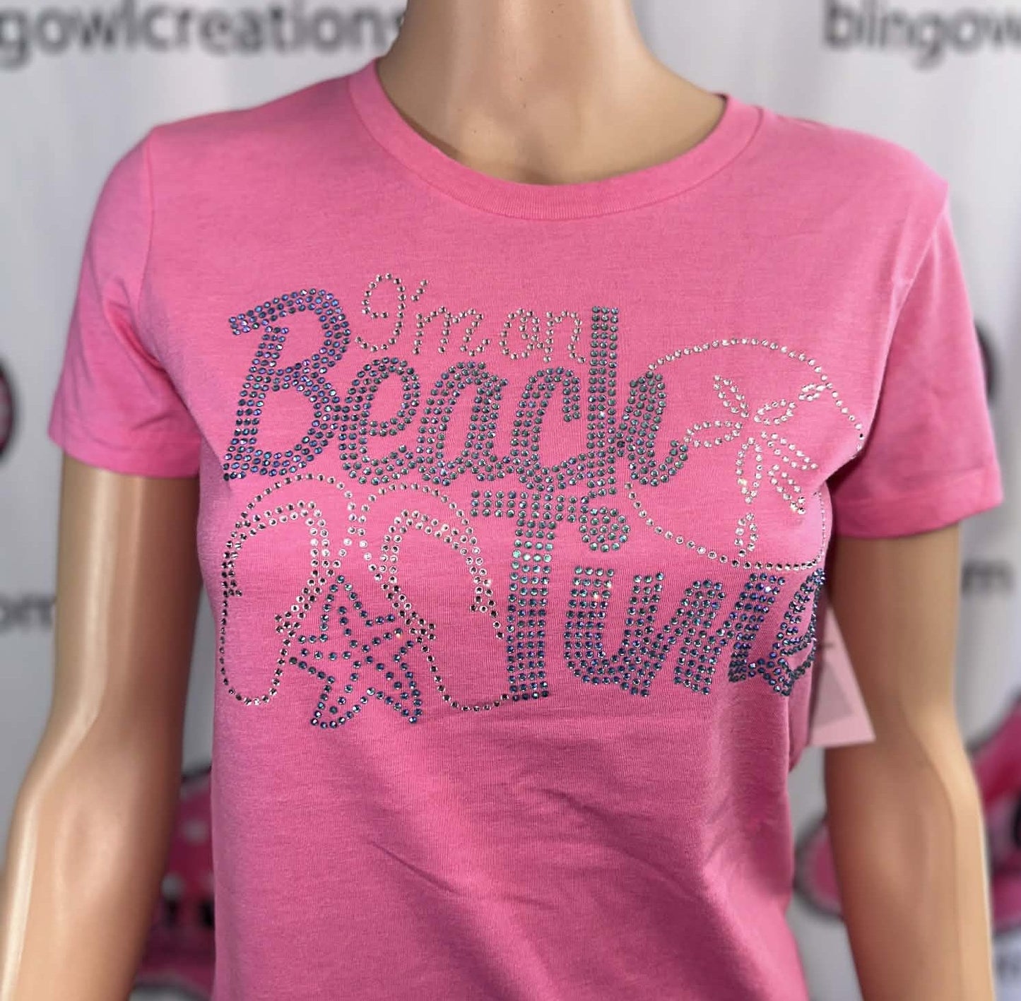 I'm on Beach Time Womens Fitted (Sample)