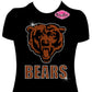 bears_spirit_wear team school spirit wear shirt rhinestones sparkle bling