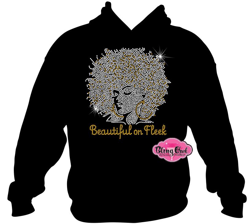 lady afro hair beautiful on fleek shirt black women cultural african american rhinestones sparkle bling