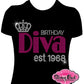 Birthday Diva 3 est (Rhinestone Design)