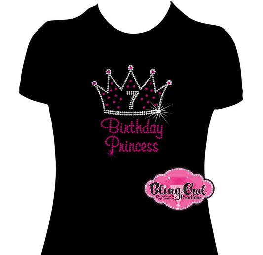 Birthday Princess 1 (Rhinestone TRANSFER ONLY)