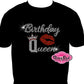 Birthday Queen lips 1 (Rhinestone Design)