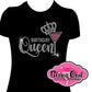 Birthday Queen Martini 1 (Rhinestone Design)