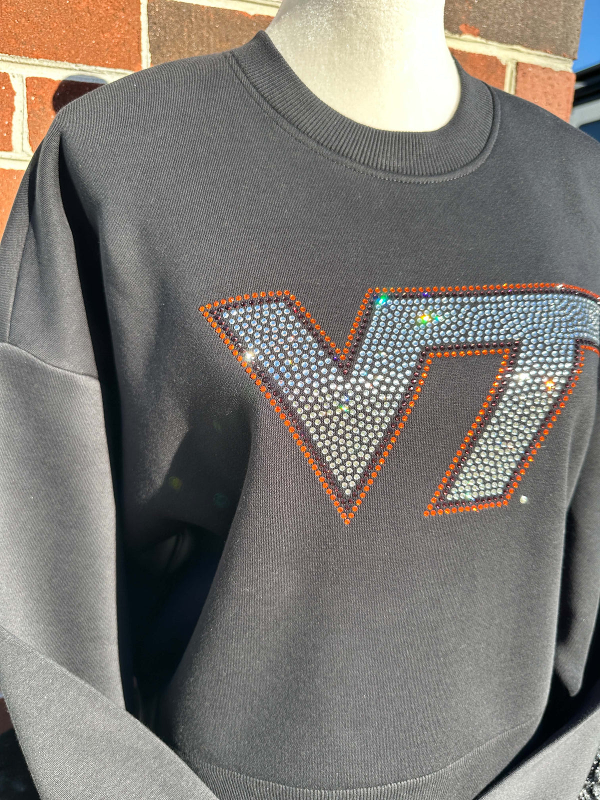 VT Virginia Tech Cropped Heavyweight Crewneck