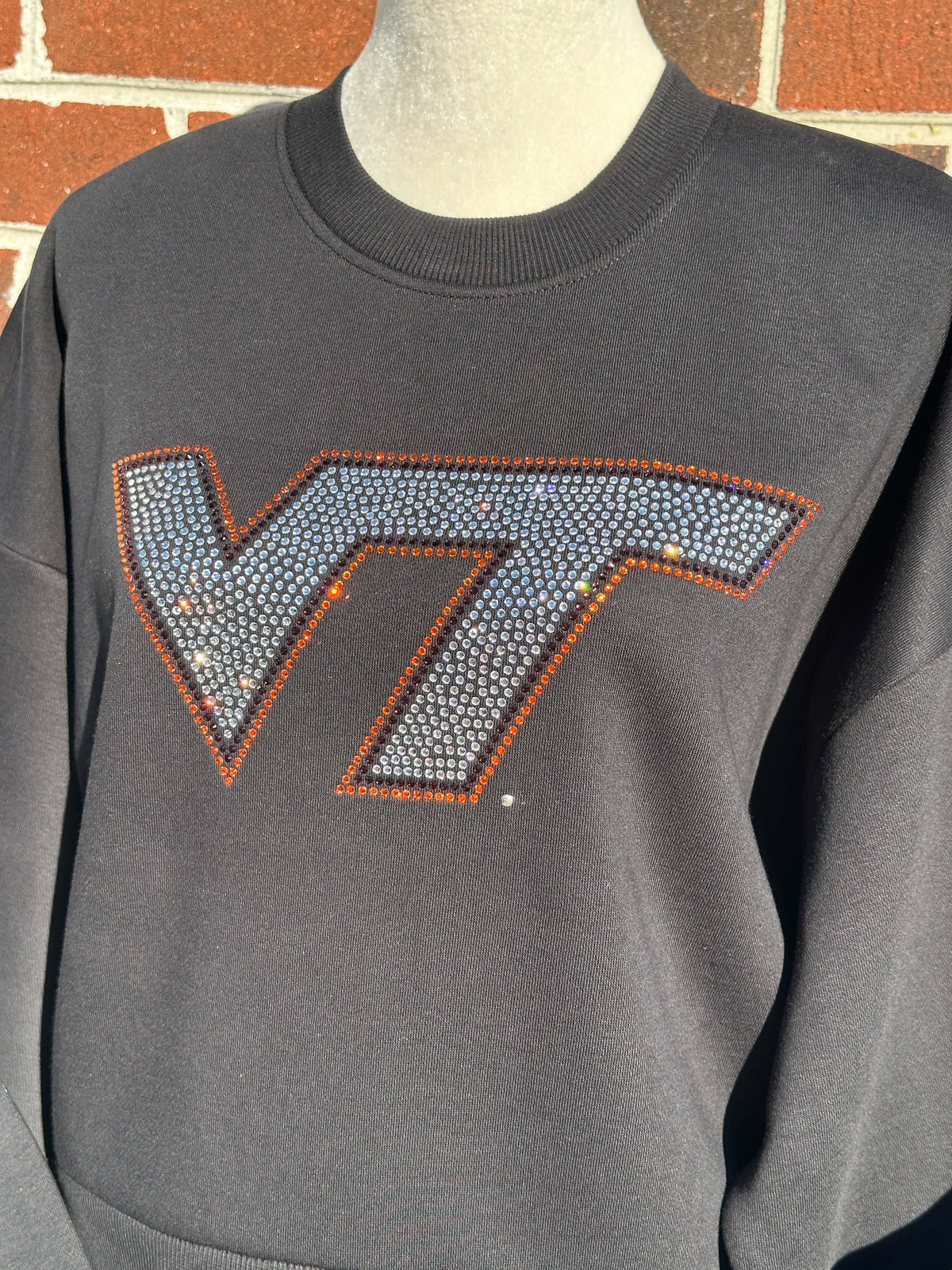 VT Virginia Tech Cropped Heavyweight Crewneck