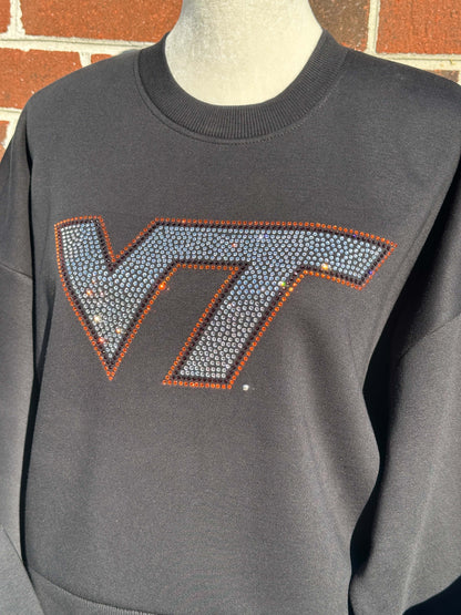 VT Virginia Tech Cropped Heavyweight Crewneck