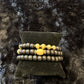 Black & Gold Stacking Bracelet