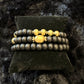 Black & Gold Stacking Bracelet