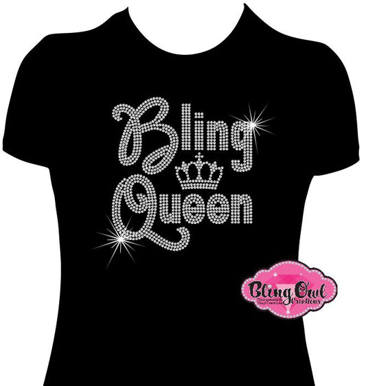 bling queen_crown pageant_shirt_contestants rhinestones sparkle bling