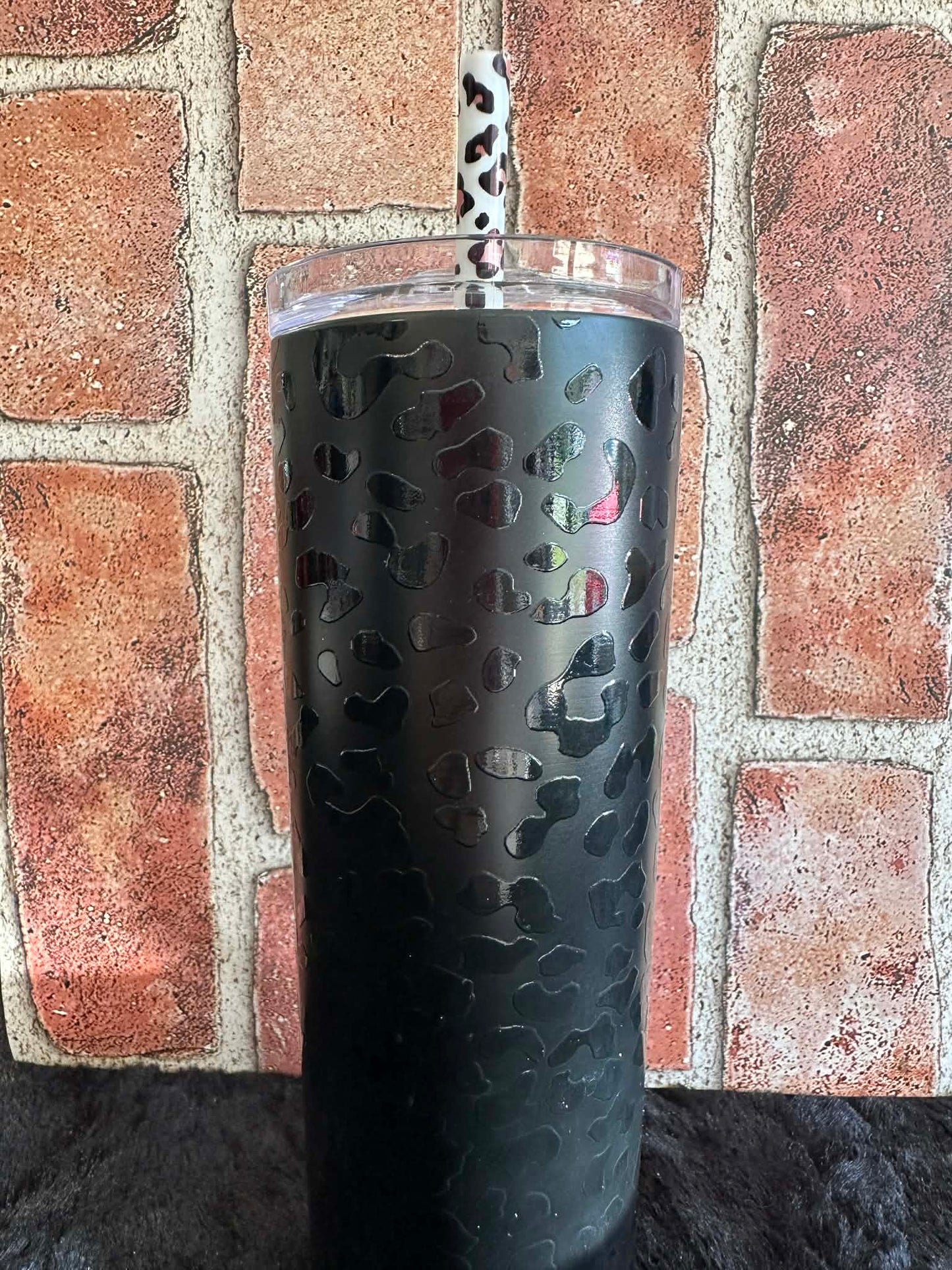 Leopard Tumbler Black