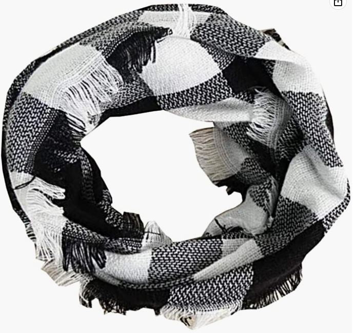Buffalo Plaid Infinity Scarf