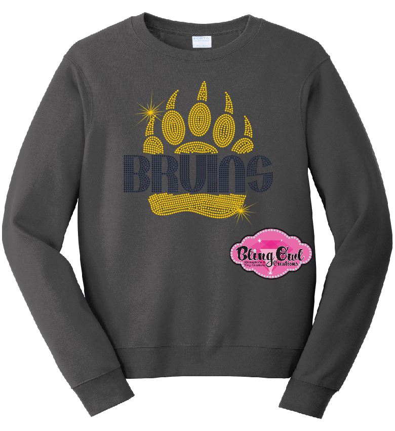 Bruins Paw Crewneck Adult Unisex