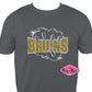 Bruins Paw Short Sleeve Adult Unisex