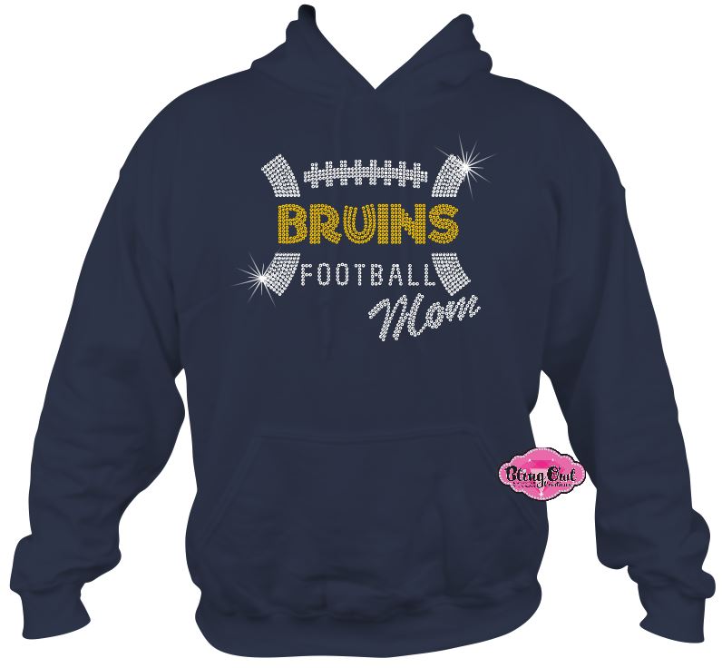 Bruins Football Mom Sweatshirt Hoodie Adult Unisex