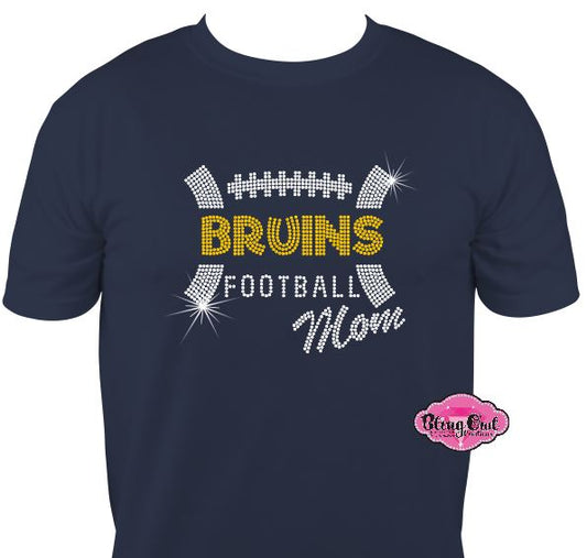 Bruins Football Mom Short Sleeve Adult Unisex Tshirt