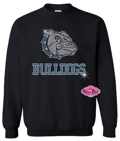 Bulldogs Small Face Adult Unisex Crewneck