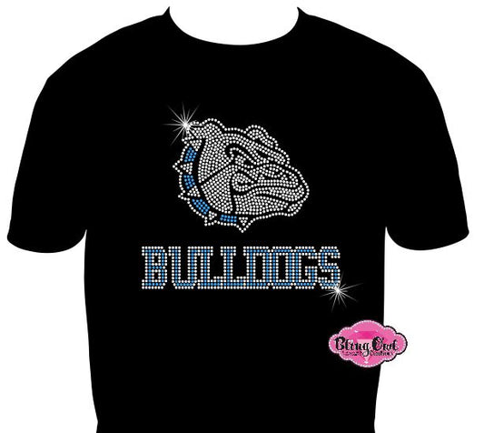 Bulldogs Small Face Adult Unisex Scoop Neck