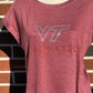 VT Virginia Tech Cap Sleeve Womens Shirt