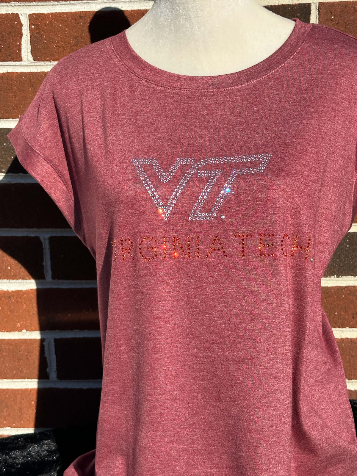 VT Virginia Tech Cap Sleeve Womens Shirt
