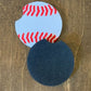 Baseball Car Coasters Neoprene