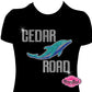 cedar_road_dolphins team_shirt school_spirit_wear rhinestones sparkle bling