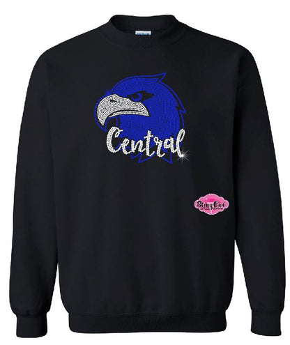Central Eagles Face Adult Unisex Crewneck
