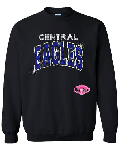 Central Eagles Curve Adult Unisex Crewneck