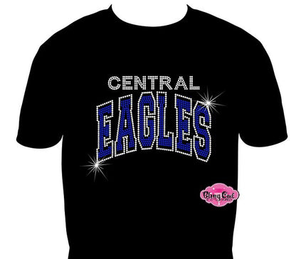 Central Eagles Curve Adult Unisex Scoop Neck