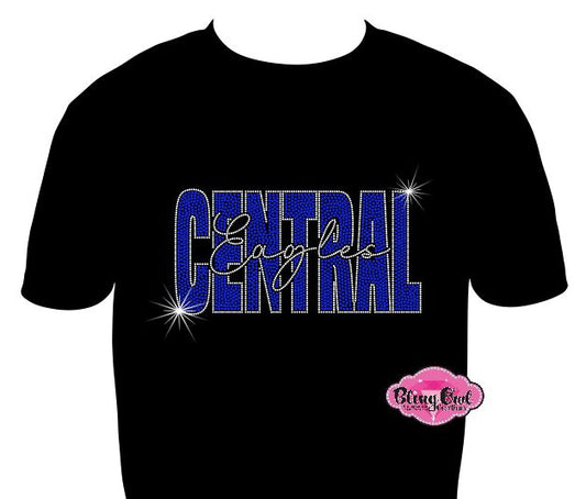 Central Eagles Knockout Adult Unisex Scoop Neck