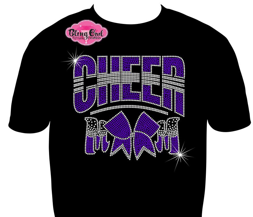 cheer_mom shirt cheer_wear rhinestones sparkle bling