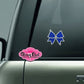 cheer bow bling decal car decal window decal laptop water bottle sticker bling rhinestones sparkle 