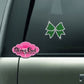 cheer bow bling decal car decal window decal laptop water bottle sticker bling rhinestones sparkle 