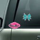cheer bow bling decal car decal window decal laptop water bottle sticker bling rhinestones sparkle 
