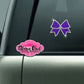 cheer bow bling decal car decal window decal laptop water bottle sticker bling rhinestones sparkle 