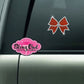 cheer bow bling decal car decal window decal laptop water bottle sticker bling rhinestones sparkle 