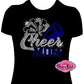 cheer_mom pom_pom design shirt rhinestones sparkle bling