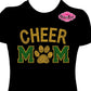 Cheer Mom Paw 2 (Rhinestone design)