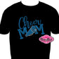 cheer_mom with megaphone rhinestones sparkle bling