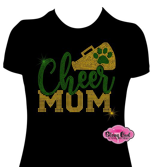 Cheer Mom Megaphone 3 Womens Fitted