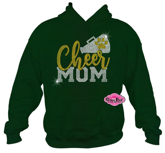 Cheer Mom Megaphone 3 Sweatshirt Adult Unisex
